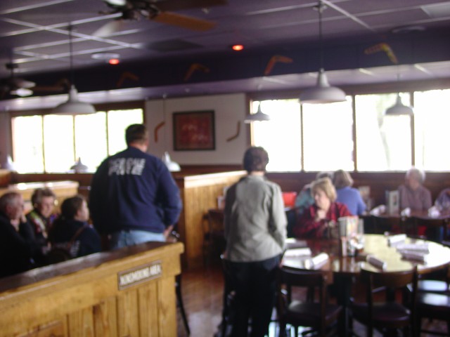 Lunch at the Outback Steak House